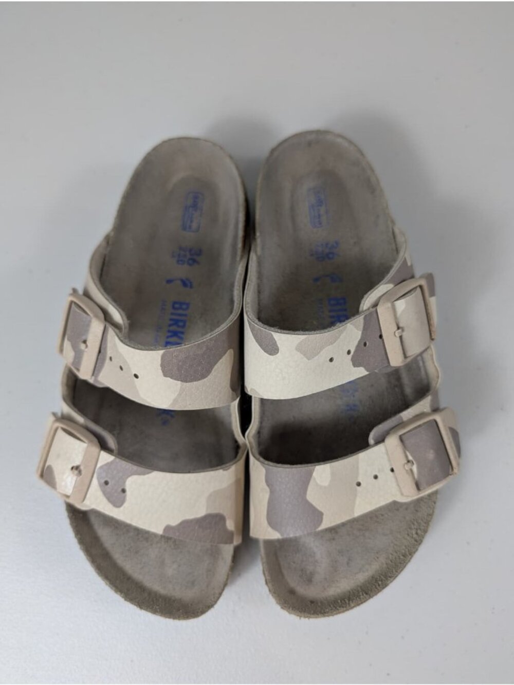 Birkenstock Arizona soft foot bed slide sandal in desert soil color size 5 - Picture 2 of 13